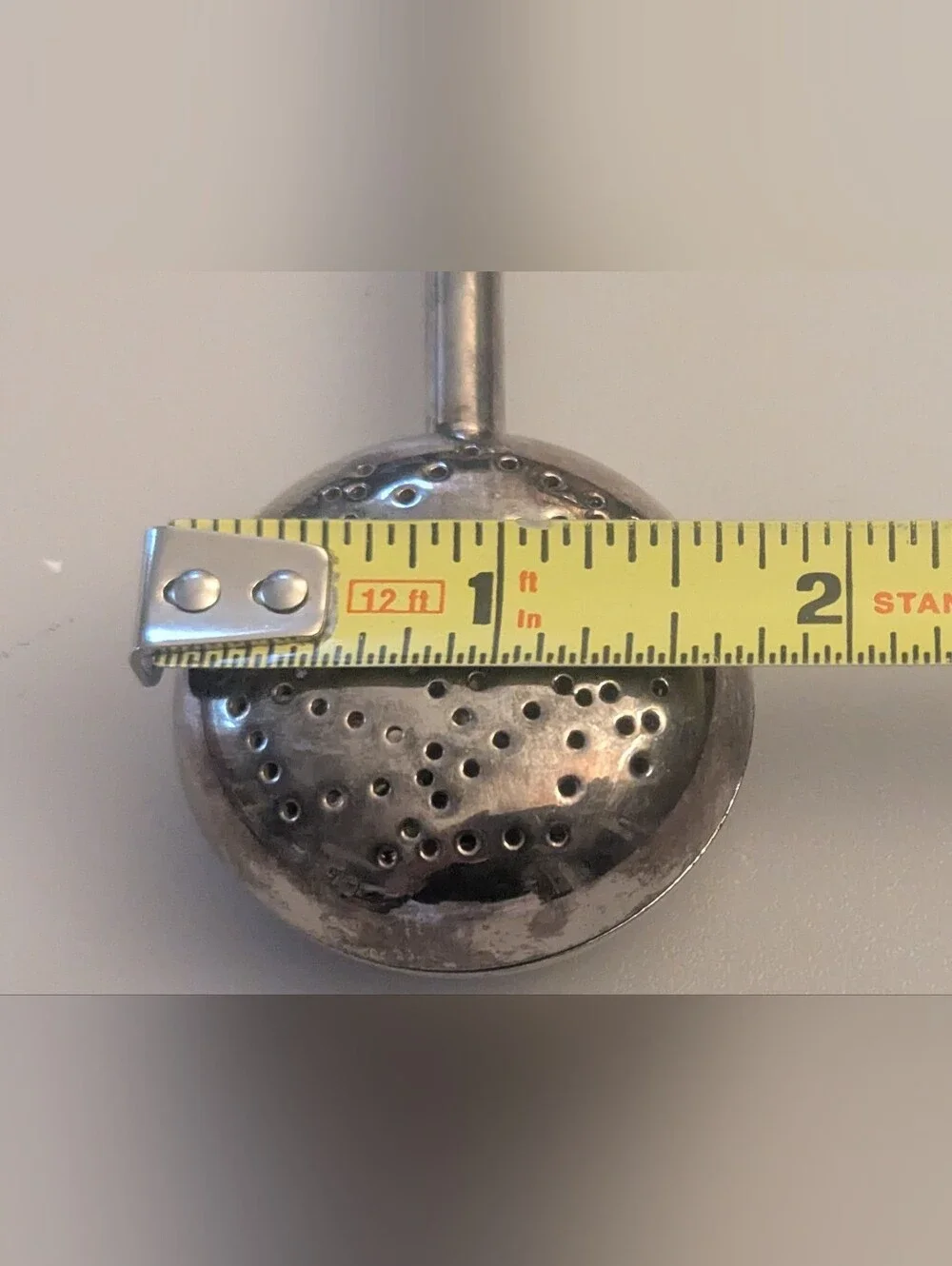 Vintage Stainless Steel Tea Infuser Stirrer Tea Steepers Secure Pull Locking 7